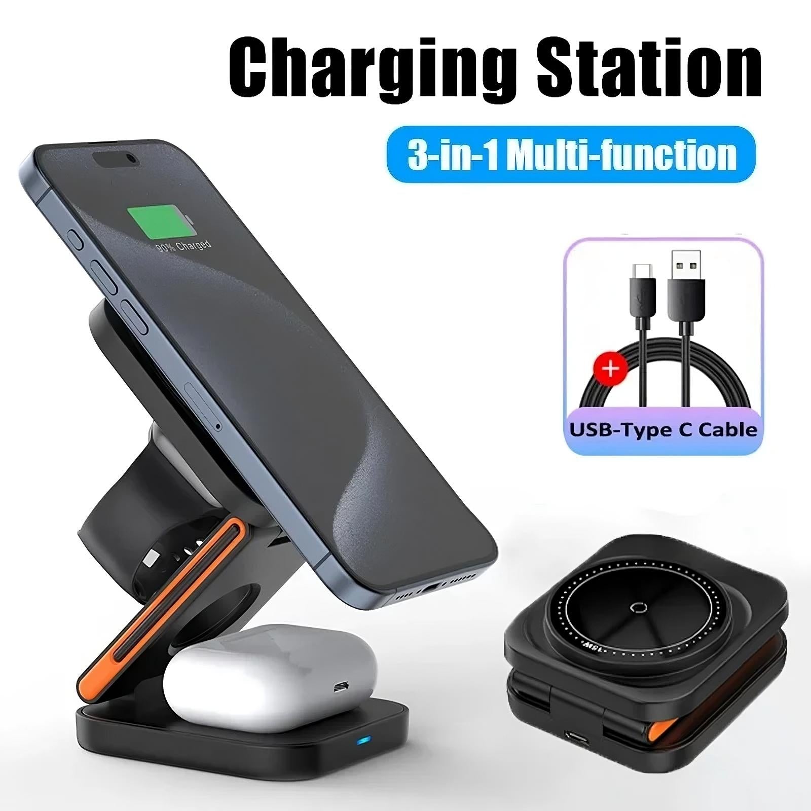 3 in 1 Foldable Charging Station 3 in 1 Foldable Charging Station